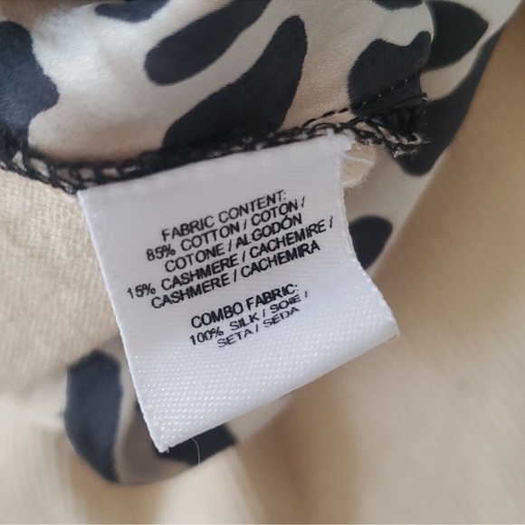 10C DEREK LAM / CUSP Leopard Print Sweater in Tan / Leopard Print Size Large - Picture 5 of 5